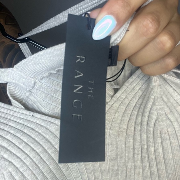 The Range Wool Blended Knit Cropped Corset Tank - Picture 6 of 8